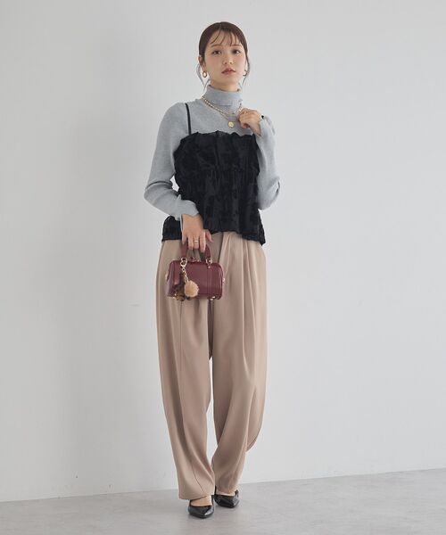 earth music&ecology（アースミュージックアンドエコロジー）の「ミニボストンバッグ（ハンドバッグ・レディース・レッド/ダークブラウン/ブラック・FREE）」の5枚目の写真