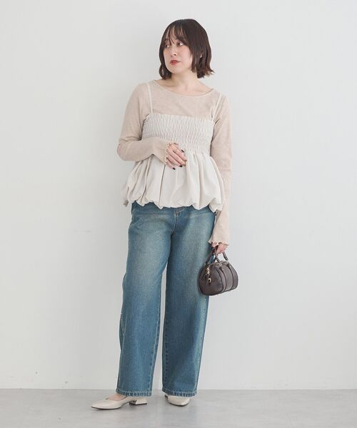 earth music&ecology（アースミュージックアンドエコロジー）の「ミニボストンバッグ（ハンドバッグ・レディース・レッド/ダークブラウン/ブラック・FREE）」の9枚目の写真