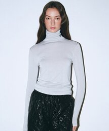 NN LOGO SPAN INNER TURTLENECK_LIGHT GRAY