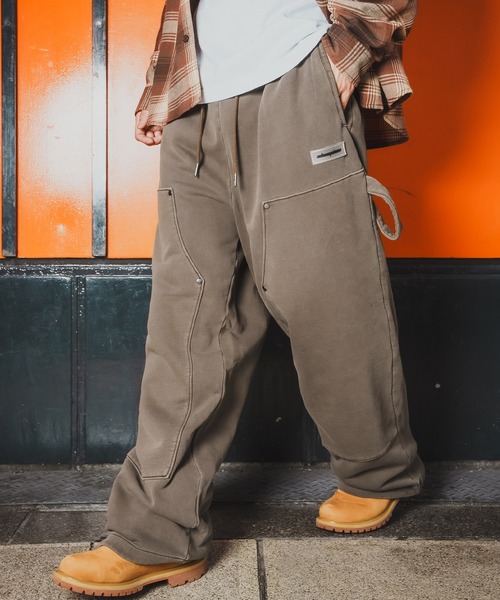 improves(インプローブス)の「【SIDEWAY STANCE】ピグメント スウェット ペインターパンツ(スウェットパンツ・メンズ・ブラウン/ブラック・X-LARGE/LARGE/MEDIUM/SMALL)」の1枚目の写真