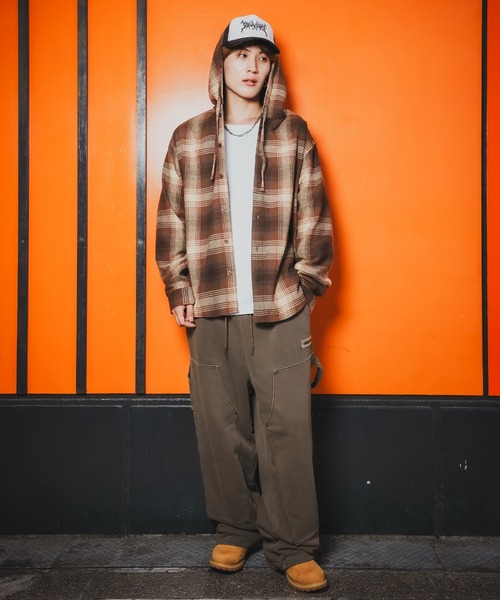 improves(インプローブス)の「【SIDEWAY STANCE】ピグメント スウェット ペインターパンツ(スウェットパンツ・メンズ・ブラウン/ブラック・X-LARGE/LARGE/MEDIUM/SMALL)」の14枚目の写真