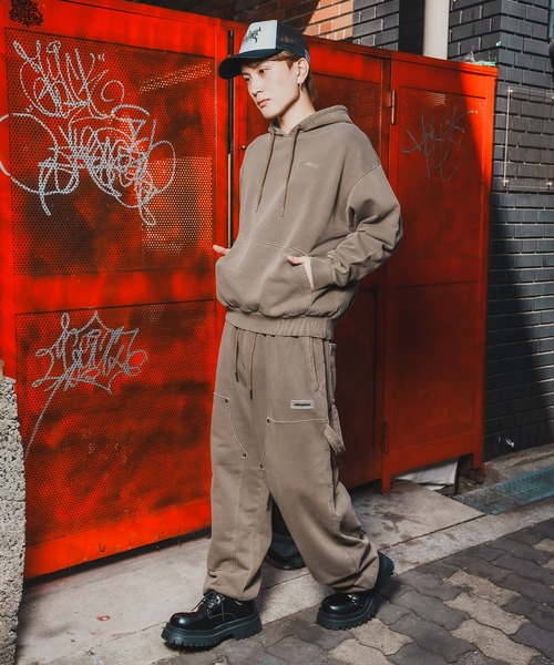 improves(インプローブス)の「【SIDEWAY STANCE】ピグメント スウェット ペインターパンツ(スウェットパンツ・メンズ・ブラウン/ブラック・X-LARGE/LARGE/MEDIUM/SMALL)」の17枚目の写真