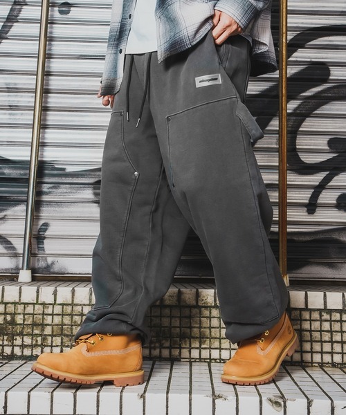 improves(インプローブス)の「【SIDEWAY STANCE】ピグメント スウェット ペインターパンツ(スウェットパンツ・メンズ・ブラウン/ブラック・X-LARGE/LARGE/MEDIUM/SMALL)」の3枚目の写真