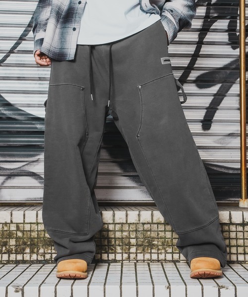 improves(インプローブス)の「【SIDEWAY STANCE】ピグメント スウェット ペインターパンツ(スウェットパンツ・メンズ・ブラウン/ブラック・X-LARGE/LARGE/MEDIUM/SMALL)」の4枚目の写真