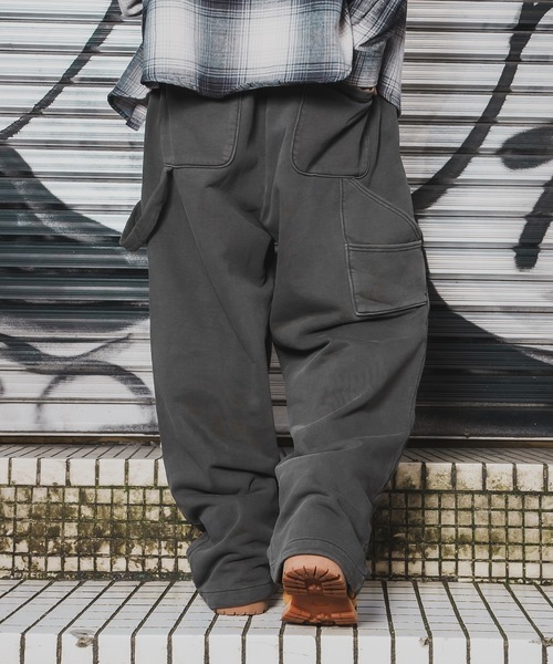 improves(インプローブス)の「【SIDEWAY STANCE】ピグメント スウェット ペインターパンツ(スウェットパンツ・メンズ・ブラウン/ブラック・X-LARGE/LARGE/MEDIUM/SMALL)」の6枚目の写真