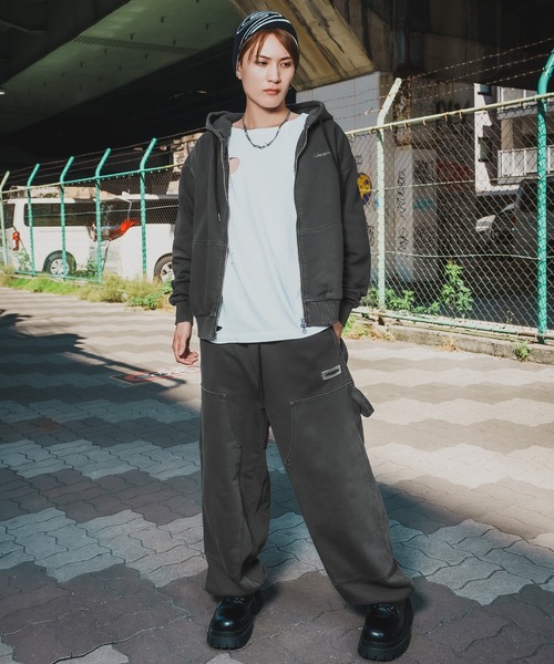 improves(インプローブス)の「【SIDEWAY STANCE】ピグメント スウェット ペインターパンツ(スウェットパンツ・メンズ・ブラウン/ブラック・X-LARGE/LARGE/MEDIUM/SMALL)」の8枚目の写真