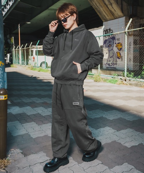 improves(インプローブス)の「【SIDEWAY STANCE】ピグメント スウェット ペインターパンツ(スウェットパンツ・メンズ・ブラウン/ブラック・X-LARGE/LARGE/MEDIUM/SMALL)」の9枚目の写真