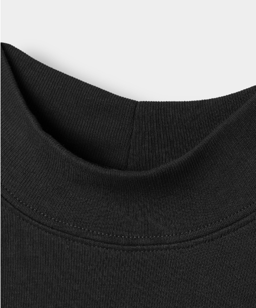 DIMITRI BLACK(ディミトリブラック)の「コンフォートハーフモックネックニットTシャツ_ブラック(ニット/セーター・レディース・その他・X-LARGE/MEDIUM/LARGE)」の4枚目の写真