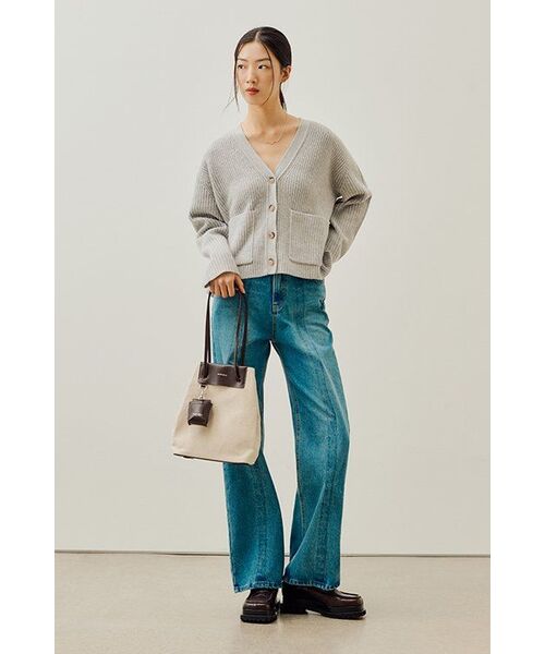 MUCENT(ムセント)の「WAVE DENIM(デニムパンツ・レディース・スカイブルー・FREE)」の2枚目の写真