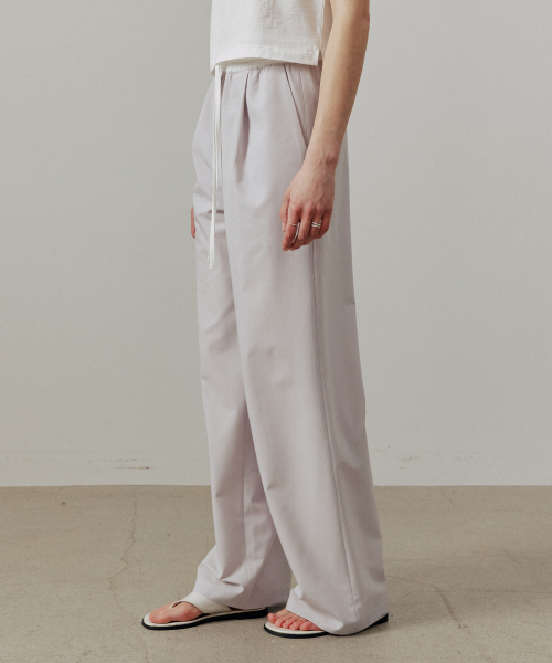 ARTID(アルティーダ)の「配色ポイントストリングワイドパンツ_LIGHT PINK(デニムパンツ・レディース・ライトピンク・SMALL/MEDIUM)」の2枚目の写真