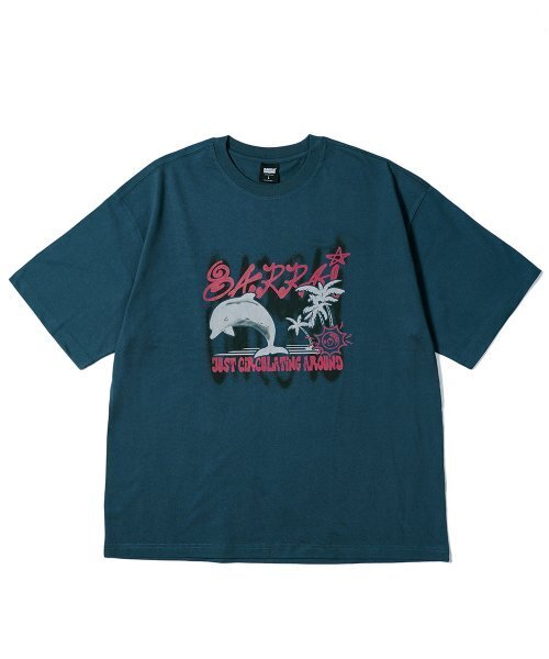 GAKKAI UNIONS(ガッカイユニオンズ)の「アラウンドサマー 半袖Tシャツ ピーコックグリーン(Tシャツ/カットソー・レディース・その他・MEDIUM/LARGE)」の2枚目の写真