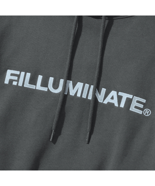 F.ILLUMINATE(フィルミネイト)の「シグネチャーアセンティックロゴフードパーカー-チャコール(パーカー・レディース・その他・SMALL/MEDIUM/LARGE)」の9枚目の写真