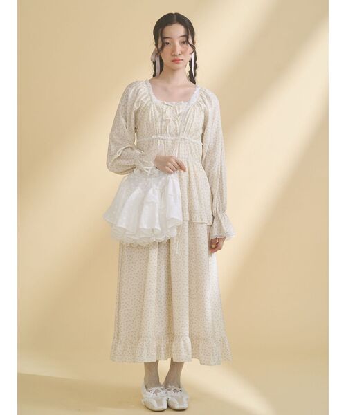 merry jenny（メリージェニー）の「ティアードレースポシェット（ショルダーバッグ・レディース・オフホワイト・FREE）」の4枚目の写真