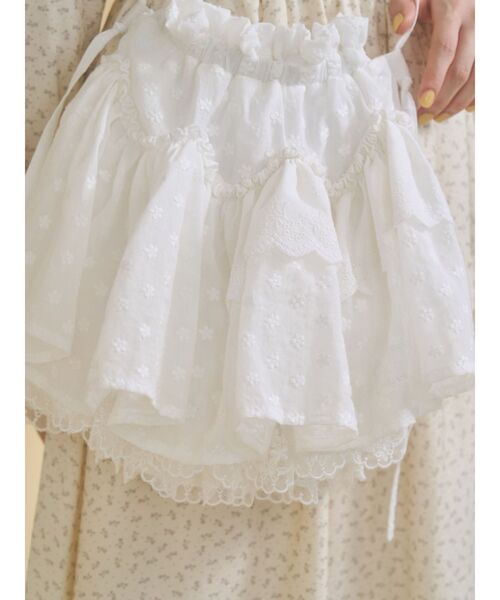 merry jenny（メリージェニー）の「ティアードレースポシェット（ショルダーバッグ・レディース・オフホワイト・FREE）」の5枚目の写真