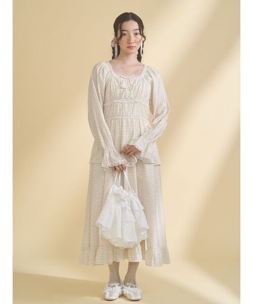 merry jenny（メリージェニー）の「ティアードレースポシェット（ショルダーバッグ・レディース・オフホワイト・FREE）」の6枚目の写真