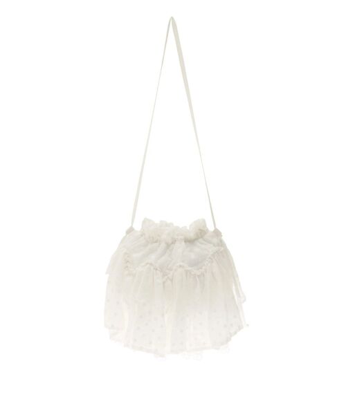 merry jenny（メリージェニー）の「ティアードレースポシェット（ショルダーバッグ・レディース・オフホワイト・FREE）」の2枚目の写真