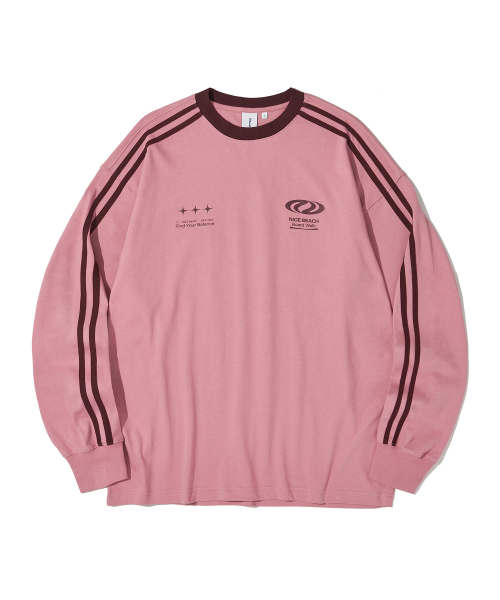 URBANDTYPE(アーバンディタイプ)の「フットボールジャージロングスリーブ_ピンク(Tシャツ/カットソー・レディース・その他・MEDIUM/LARGE/SMALL)」の9枚目の写真