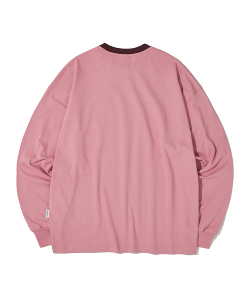 URBANDTYPE(アーバンディタイプ)の「フットボールジャージロングスリーブ_ピンク(Tシャツ/カットソー・レディース・その他・MEDIUM/LARGE/SMALL)」の4枚目の写真