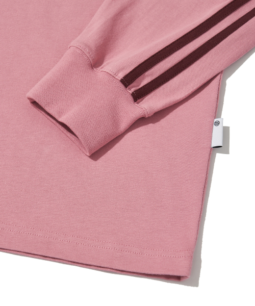 URBANDTYPE(アーバンディタイプ)の「フットボールジャージロングスリーブ_ピンク(Tシャツ/カットソー・レディース・その他・MEDIUM/LARGE/SMALL)」の3枚目の写真