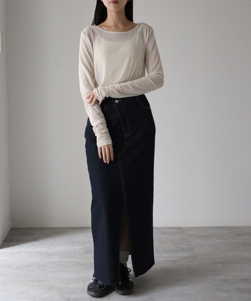 model：164cm. 着用サイズ：Mサイズ