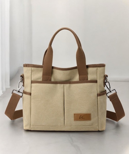 BACKYARD FAMILY(バックヤードファミリー)の「ショルダーバッグ pmyshbag04(ショルダーバッグ・レディース・グレー/ブラック/パープル/ベージュ/ブラウン・FREE)」の1枚目の写真