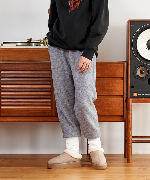 FREAK'S STORE(フリークスストア)の「Knit Jogger Pants/ニット ジョガーパンツ<セットアップ対応>(その他パンツ・レディース・グレー/オフホワイト/ネイビー・MEDIUM/SMALL)」の6枚目の写真