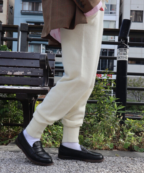 FREAK'S STORE(フリークスストア)の「Knit Jogger Pants/ニット ジョガーパンツ<セットアップ対応>(その他パンツ・レディース・グレー/オフホワイト/ネイビー・MEDIUM/SMALL)」の11枚目の写真