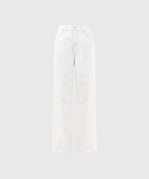 LOOKAST(ルックキャスト)の「アデルデニムワイドパンツ_ホワイト / ADELE DENIM WIDE PANTS_WHITE(デニムパンツ・レディース・ホワイト・SMALL/X-SMALL)」の3枚目の写真