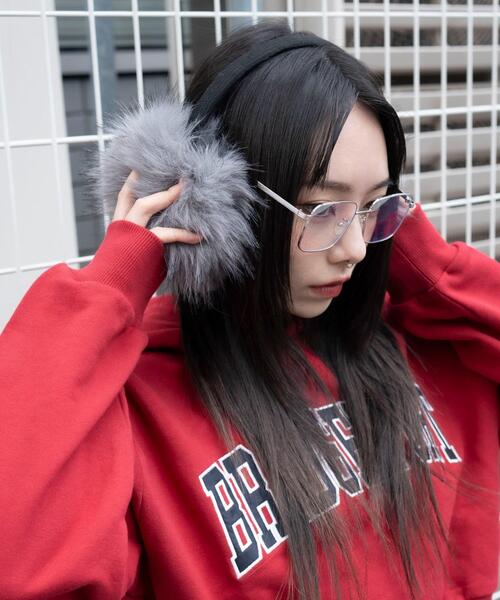 WEGO（ウィゴー）の「WEGO/ボリュームMIXファーイヤーマフ（イヤーマフ・レディース・ホワイト/ブラウン/グレー・FREE）」の3枚目の写真