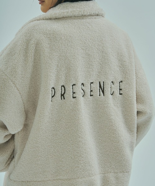 ROSE BUD（ローズバッド）の「ZIP-UP BOA JACKET（その他アウター・レディース・グレー/オフホワイト・ONE SIZE）」の10枚目の写真