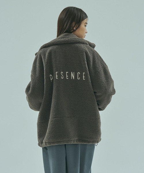 ROSE BUD（ローズバッド）の「ZIP-UP BOA JACKET（その他アウター・レディース・グレー/オフホワイト・ONE SIZE）」の13枚目の写真