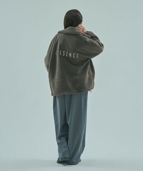 ROSE BUD（ローズバッド）の「ZIP-UP BOA JACKET（その他アウター・レディース・グレー/オフホワイト・ONE SIZE）」の16枚目の写真