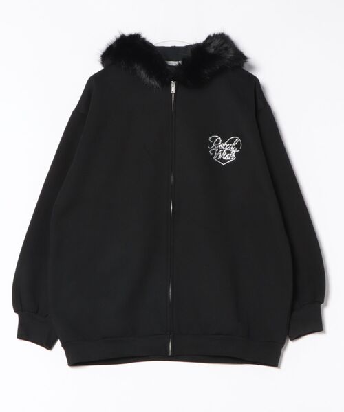 apres jour（アプレジュール）の「オーバーサイズファーパーカー（パーカー・レディース・ピンク/ブラック/杢グレー/オフホワイト・フリー/X-LARGE）」の14枚目の写真