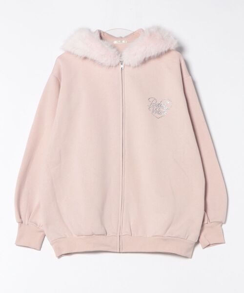 apres jour（アプレジュール）の「オーバーサイズファーパーカー（パーカー・レディース・ピンク/ブラック/杢グレー/オフホワイト・フリー/X-LARGE）」の16枚目の写真