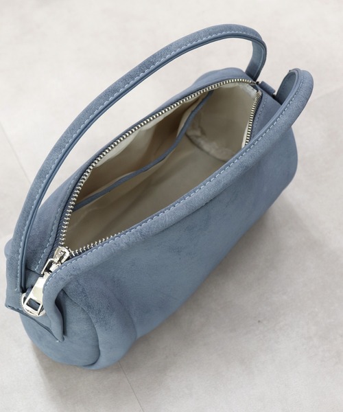 ISOOK（アイスー）の「2wayスエードバッグ(kiharu select) / ハンドバッグ ショルダーバッグ 斜め掛け ミニ スウェード ブルー ブラウン 青 茶（ハンドバッグ・レディース・ブルー/ブラウン・FREE）」の13枚目の写真