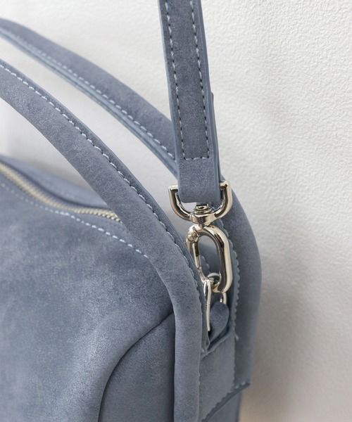 ISOOK（アイスー）の「2wayスエードバッグ(kiharu select) / ハンドバッグ ショルダーバッグ 斜め掛け ミニ スウェード ブルー ブラウン 青 茶（ハンドバッグ・レディース・ブルー/ブラウン・FREE）」の15枚目の写真