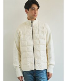 TRANSITION（トランジション）の「【TAION】 HI NECK DOWN JK SLEEVE KNIT ベーシック ハイネックWジップ ニットスリーブダウンジャケット（ニット/セーター）」