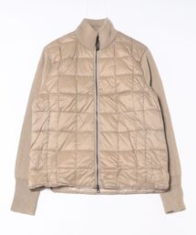 TRANSITION（トランジション）の「【TAION】 HI NECK DOWN JK SLEEVE KNIT ベーシック ハイネックWジップ ニットスリーブダウンジャケット（ニット/セーター）」