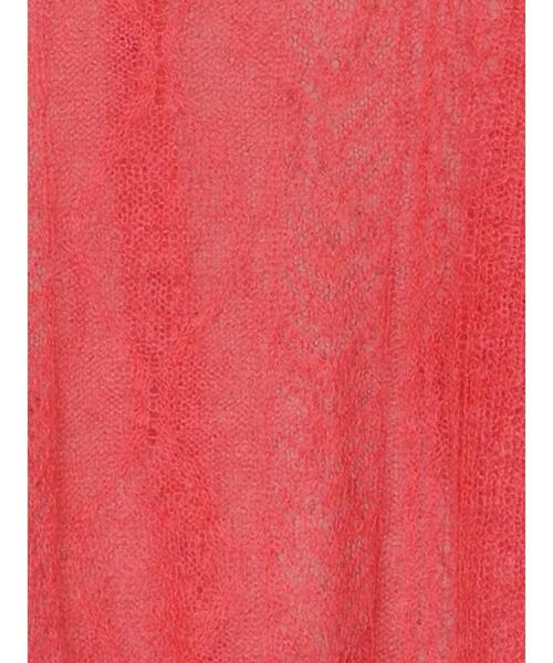 TSUHARU by Samansa Mos2（ツハルバイサマンサモスモス）の「モヘヤ混ケーブル柄シアーニットカーディガン（カーディガン/ボレロ・レディース・オフホワイト/ミント/ピンク・F）」の10枚目の写真