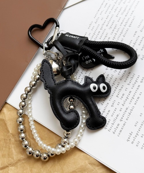 NOLITA / ノリータ 】2色展開 猫 モチーフ バッグチャーム キーリング