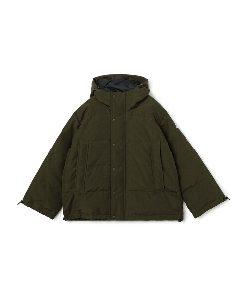 DANTON（ダントン）の「WOMEN'S BIG SILHOUETTE  HOODED DOWN JACKET（ダウンジャケット/コート・レディース・ベージュ/ネイビー/オフホワイト/ブラック/ダークブラウン/オリーブ・M/XS/S）」の5枚目の写真