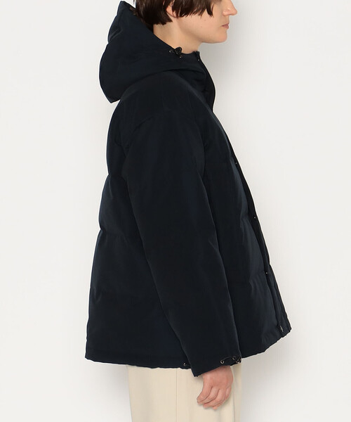 DANTON（ダントン）の「WOMEN'S BIG SILHOUETTE  HOODED DOWN JACKET（ダウンジャケット/コート・レディース・ベージュ/ネイビー/オフホワイト/ブラック/ダークブラウン/オリーブ・M/XS/S）」の10枚目の写真