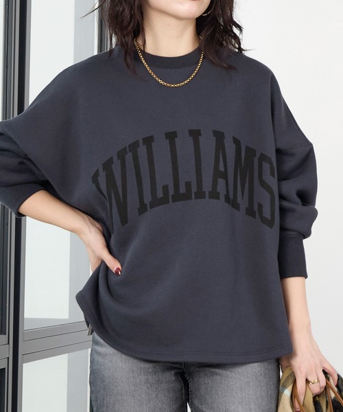 MICA&DEAL（マイカ＆ディール）の「"WILLIAMS"ロゴ裏起毛スウェット（スウェット・レディース・チャコールグレー/ライトグレー/グレイッシュベージュ・FREE）」の20枚目の写真