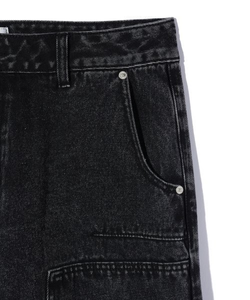 CRITIC(クリティック)の「HALF DOUBLE KNEE POCKET DENIM PANTS BLACK(デニムパンツ・レディース・その他・LARGE/MEDIUM/SMALL/X-LARGE)」の4枚目の写真
