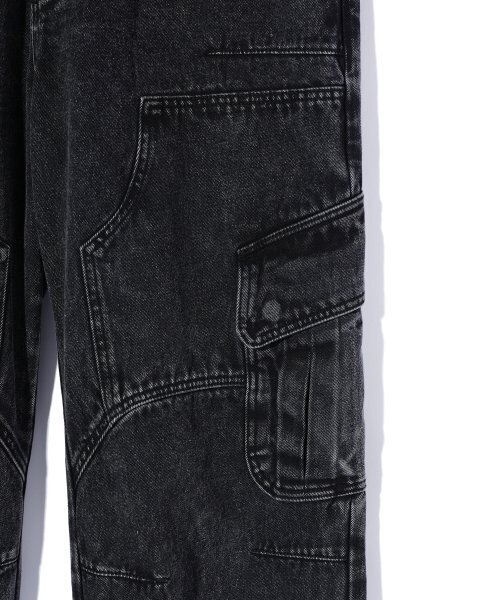 CRITIC(クリティック)の「HALF DOUBLE KNEE POCKET DENIM PANTS BLACK(デニムパンツ・レディース・その他・LARGE/MEDIUM/SMALL/X-LARGE)」の5枚目の写真