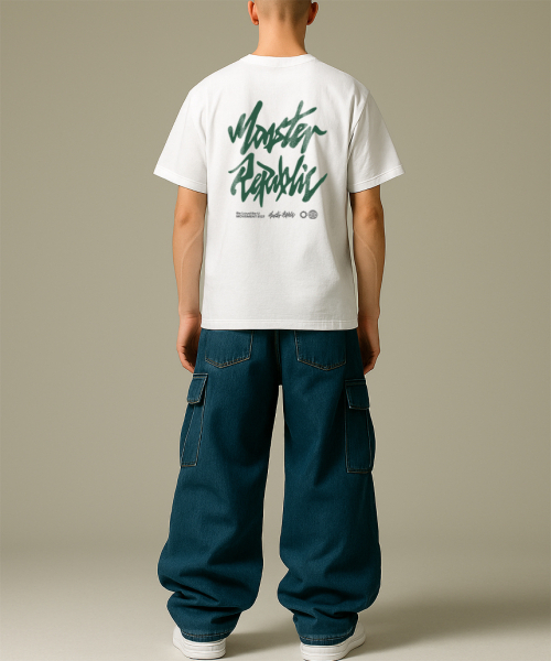 MONSTER REPUBLIC(モンスターリパブリック)の「アセンティックロゴディープグリーンTシャツホワイト_8127(Tシャツ/カットソー・レディース・その他・X-LARGE/SMALL/MEDIUM/LARGE)」の4枚目の写真