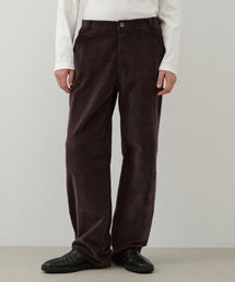 プレーンコーデュロイワイドパンツ_BROWN(W25-PT39)