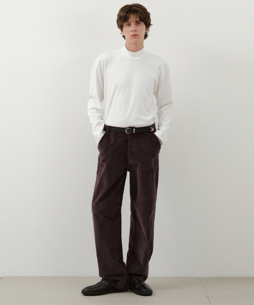 WEDNESDAY OASIS(ウェンズデーオアシス)の「プレーンコーデュロイワイドパンツ_BROWN(W25-PT39)(その他パンツ・メンズ・ブラウン・MEDIUM/LARGE)」の3枚目の写真