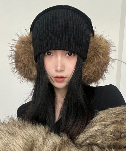 Y2k fur ear muffs（イヤーマフ）｜Vipoa（ヴィポア）のファッション