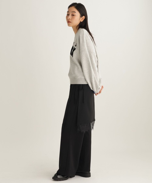 studio CLIP（スタディオクリップ）の「【daily CLIP × holiday】短丈スウェットプルオーバー（スウェット・レディース・グレー/ホワイト・FREE）」の15枚目の写真